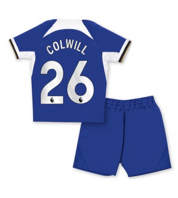 Chelsea Levi Colwill #26 Hjemmebanesæt Børn 2023-24 Kort ærmer (+ korte bukser)